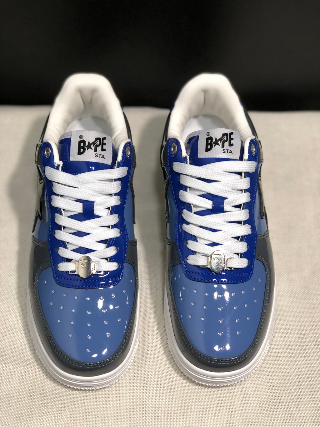 Bape Sta Low Sneakers Blue Gray