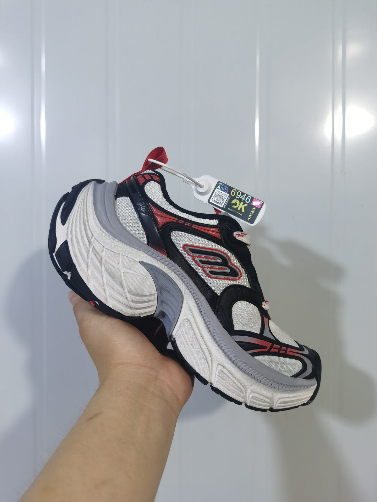 Skechers 1101 Mesh Sneakers Black Orange