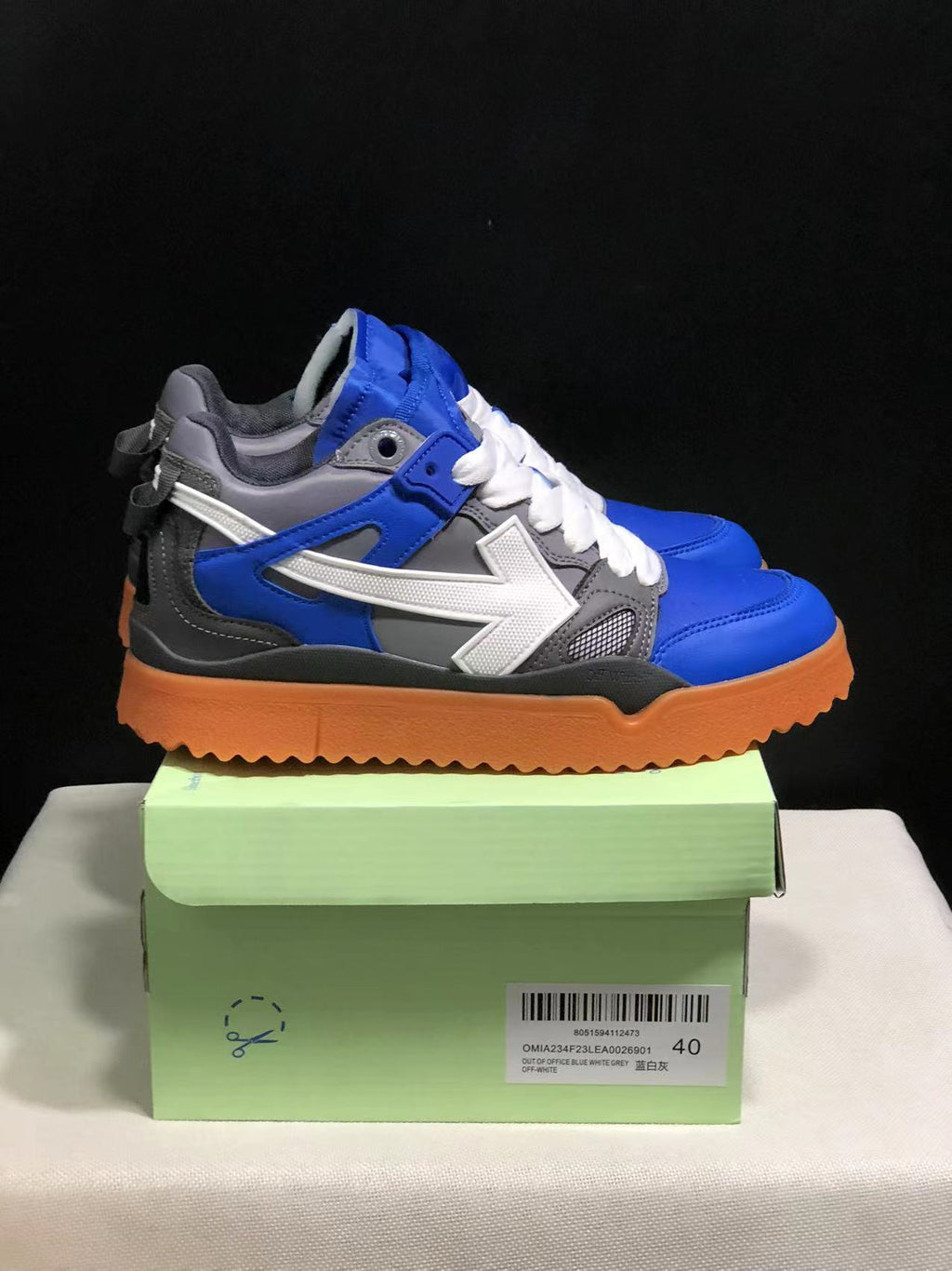 Off-White Out Of Office Sneakers Blue White Grey