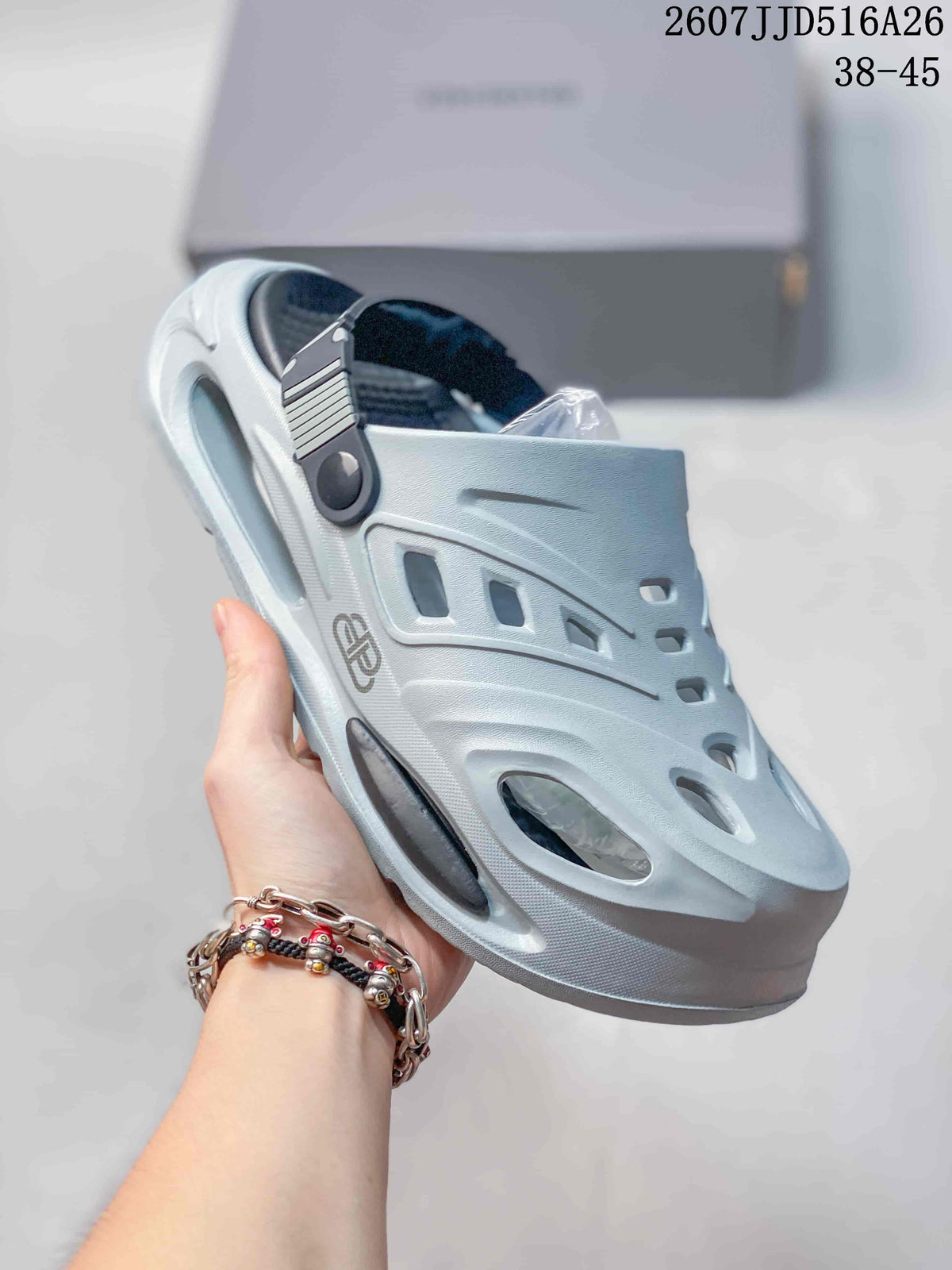 Fashion Platform Clog Sandals Light Gray 2607JJD516A26