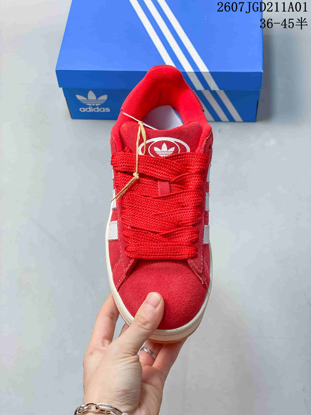 Adidas Campus 00s Red Suede Low-Top Sneakers