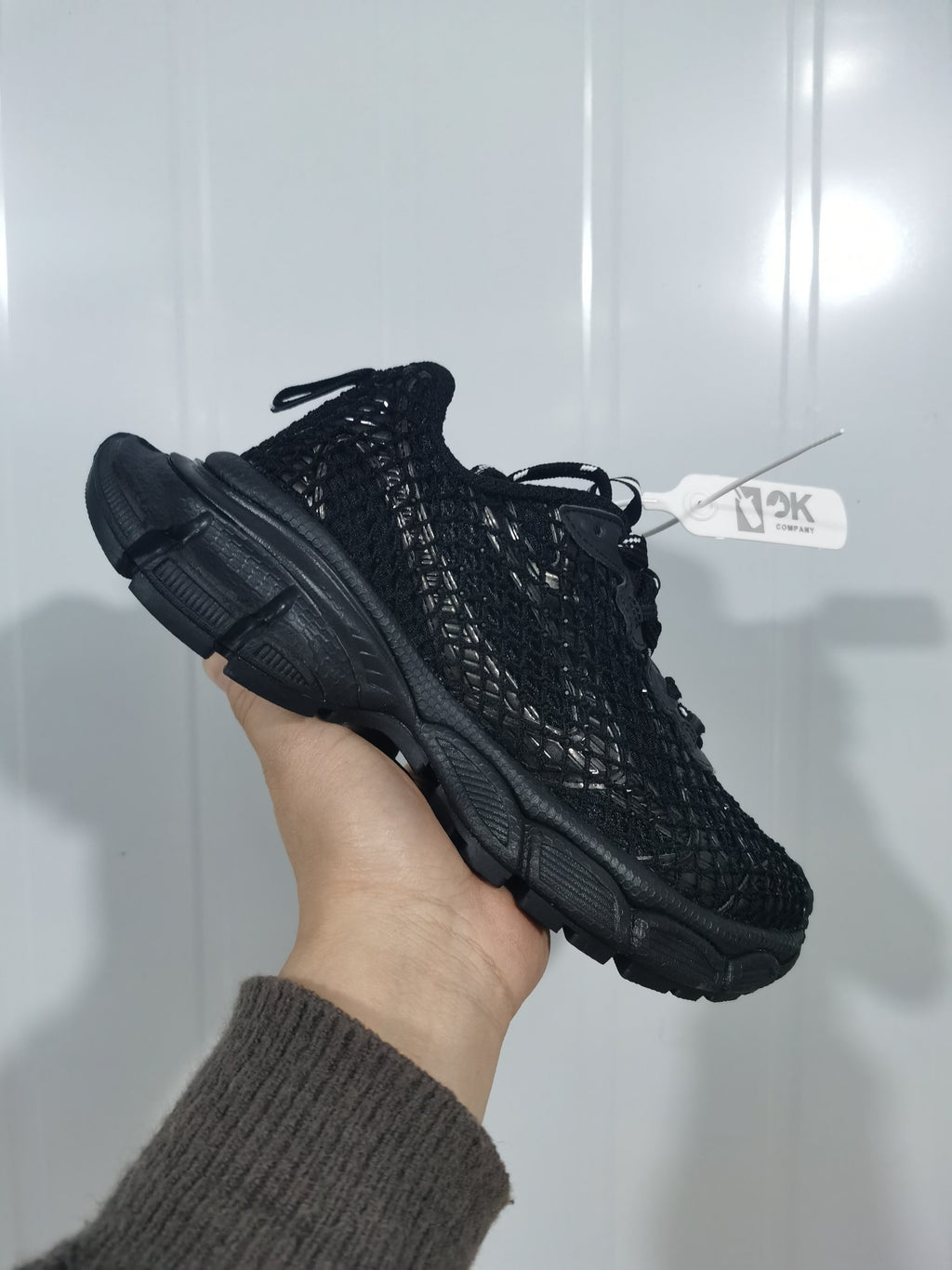3K Company 3XL Fishnet Sneakers Black
