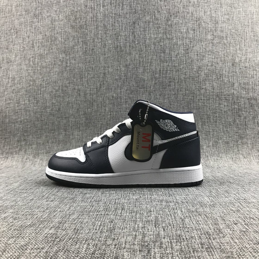 Jordan 1 Mid What The Obsidian Sneakers 554724-174
