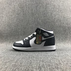 Jordan 1 Mid What The Obsidian Sneakers 554724-174