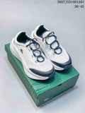 Lacoste JXD1001A01 White and Navy Running Sneakers