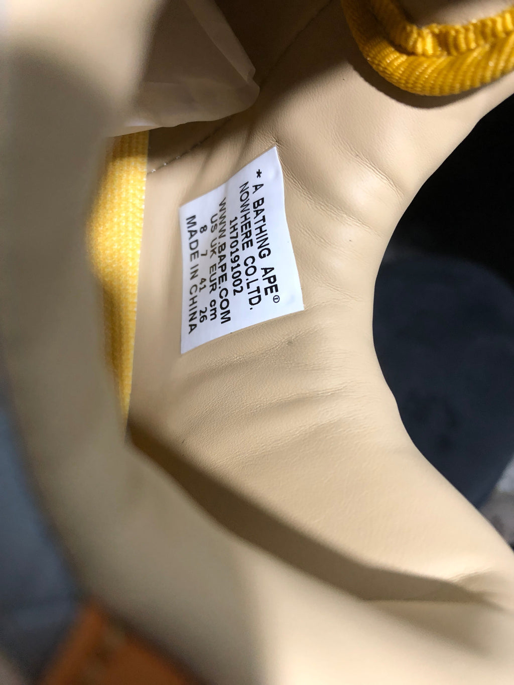 BAPE STA Low-Top Sneakers Grey Yellow