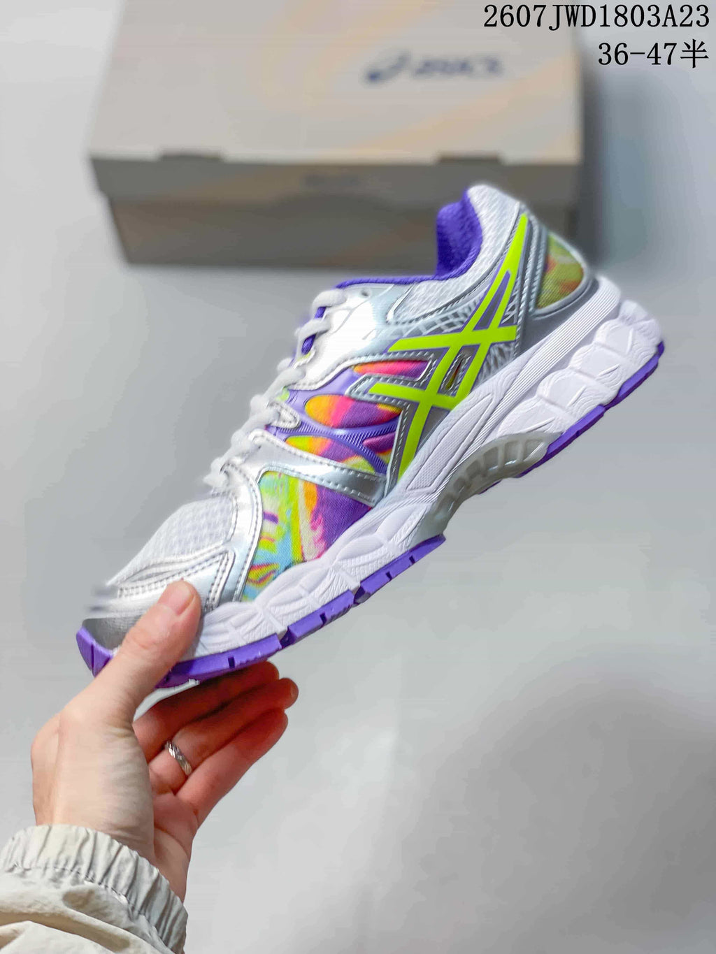 ASICS Gel-Nimbus 16 Running Sneakers White Purple Multicolor