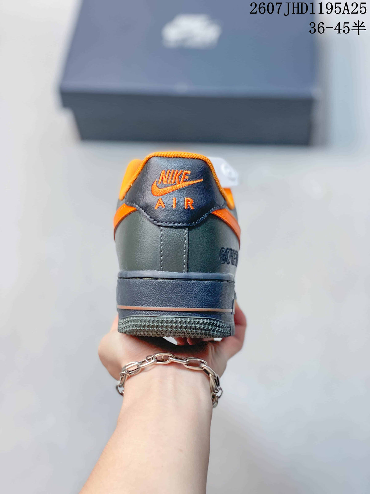 Nike Air Force 1 '07 Low Sneakers Brown Orange