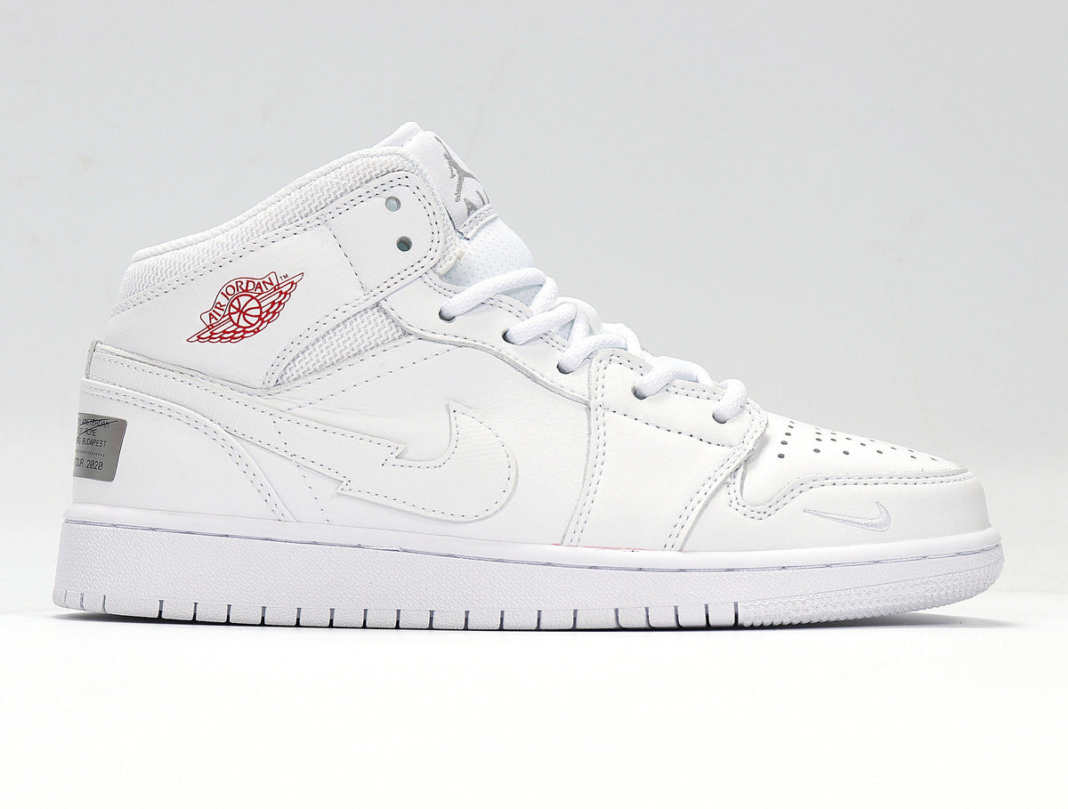 Jordan 1 High White Basketball Sneakers CW7589-100