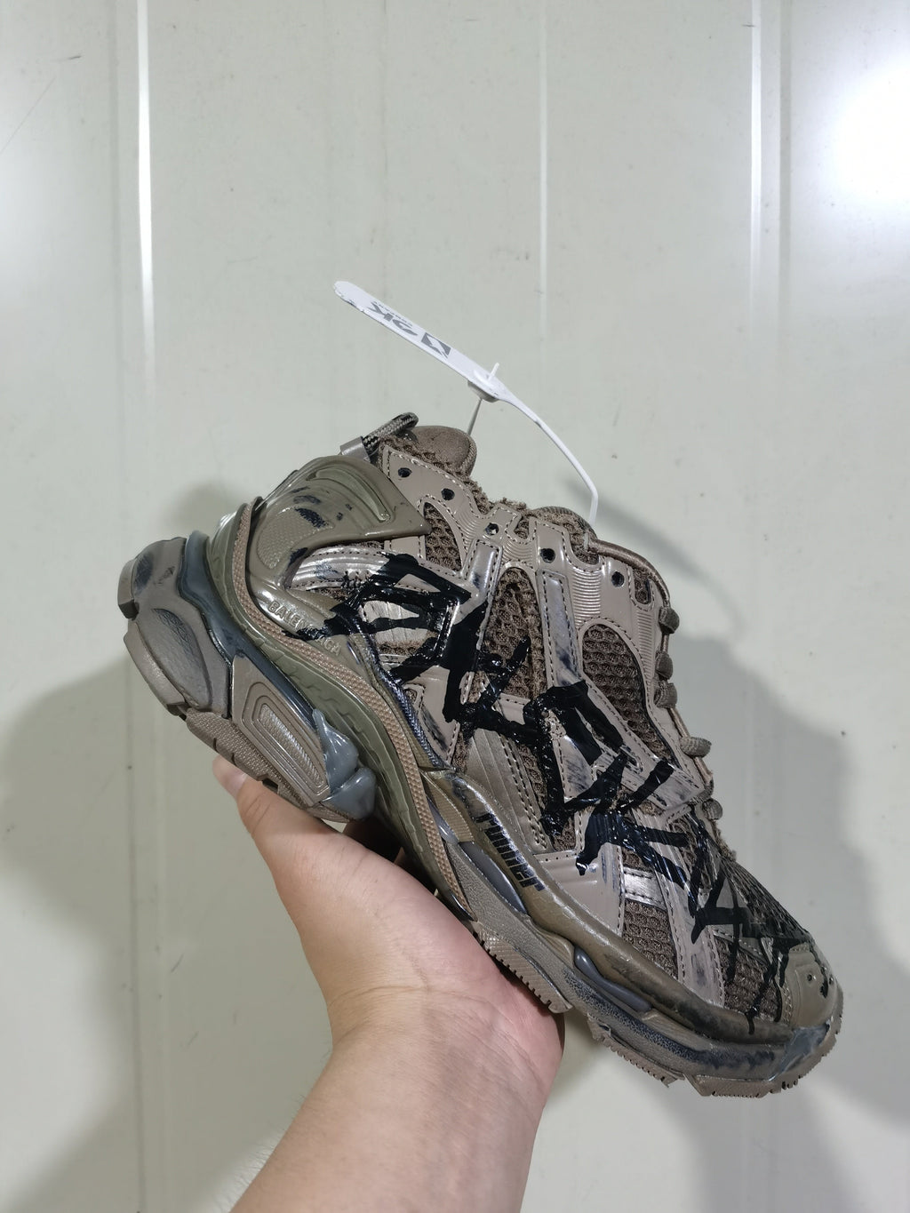 Balenciaga Runner 2010 Sneakers Dark Taupe Black