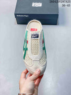 Onitsuka Tiger Mexico 66 Sabot Sneakers Cream Green Red