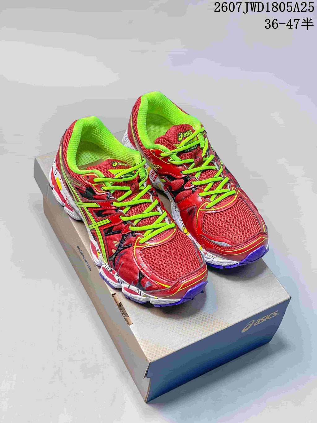 ASICS Gel-Nimbus 16 Running Shoes Red Neon Green 712750QWU