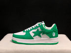 BAPE STA Low-Top Sneakers White and Green