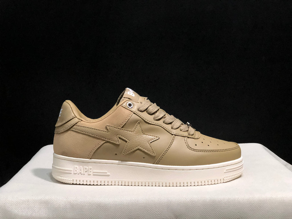 BAPE STA Low-Top Sneakers Beige with White Sole