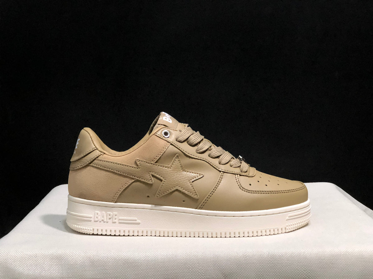 BAPE STA Low-Top Sneakers Beige with White Sole