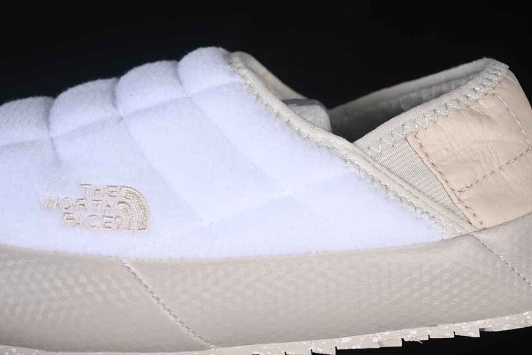 The North Face Thermoball Traction Mule in Beige and White