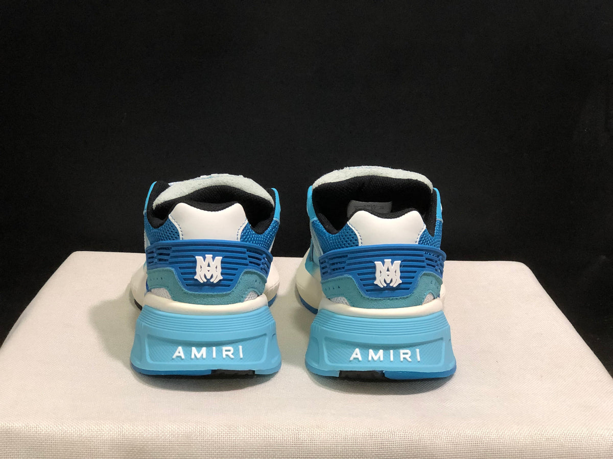 AMIRI MA Runner Sneakers Blue and White
