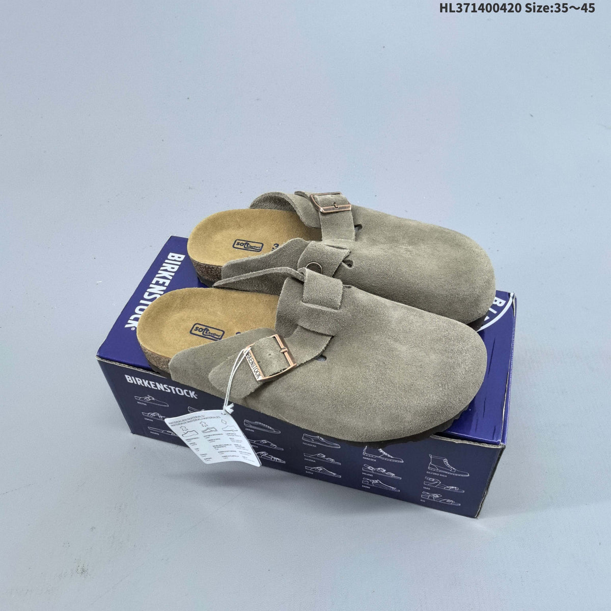 Birkenstock Boston VL Suede Clogs with Adjustable Buckle