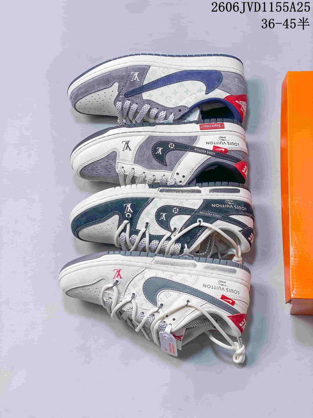 Nike SB Dunk Low Pro Sneakers, Louis Vuitton-Inspired Colorways
