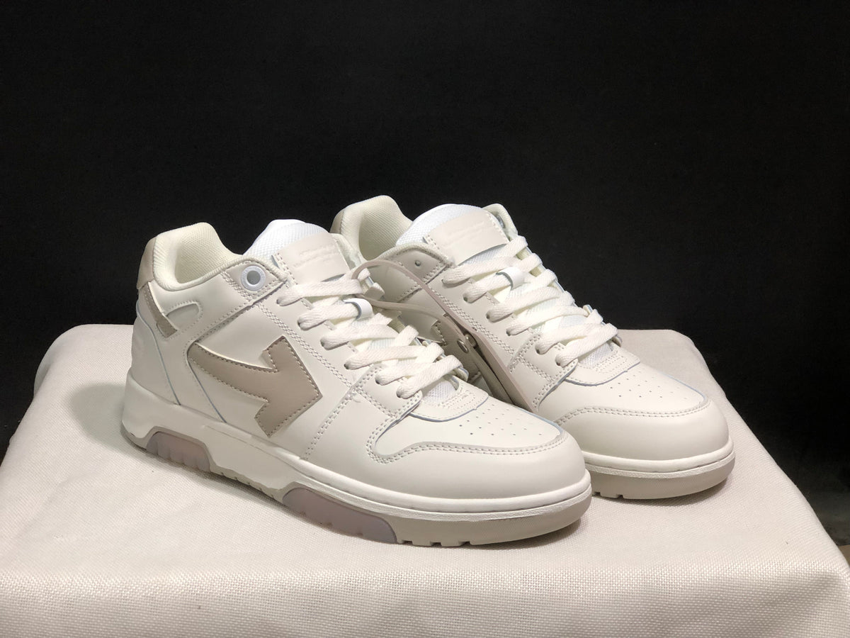 OFF-WHITE Out Of Office Low-Top Sneakers White Grey