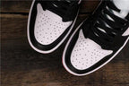 Air Jordan 1 Satin Black Toe High-Top Sneakers