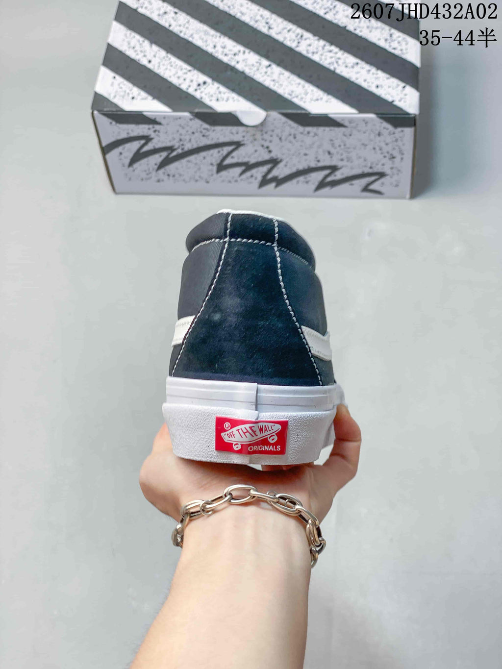 Vans Vault OG Sk8-Mid Black and White Sneakers VN0A4BVCBA2