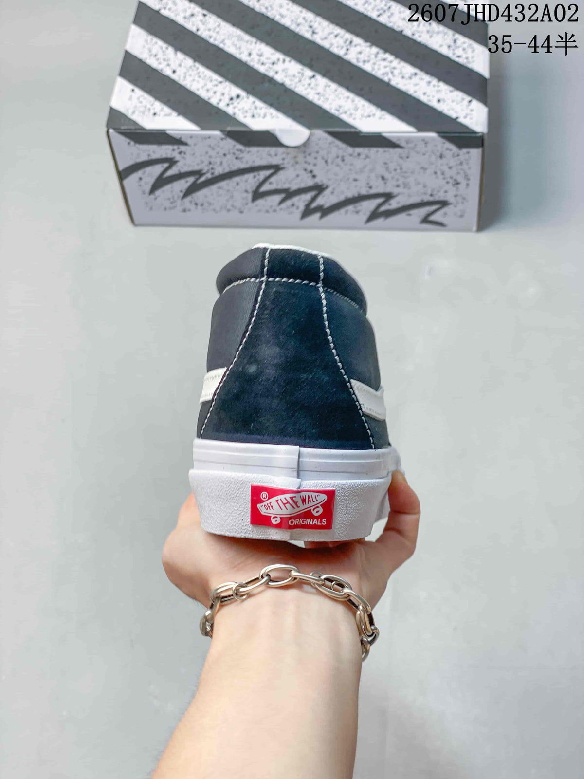 Vans Vault OG Sk8-Mid Black and White Sneakers VN0A4BVCBA2