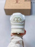 Louis Vuitton Trainer Maxi Low-Top Sneakers White 712530URY
