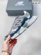 New Balance 9060 Grey Navy Mesh Sneakers