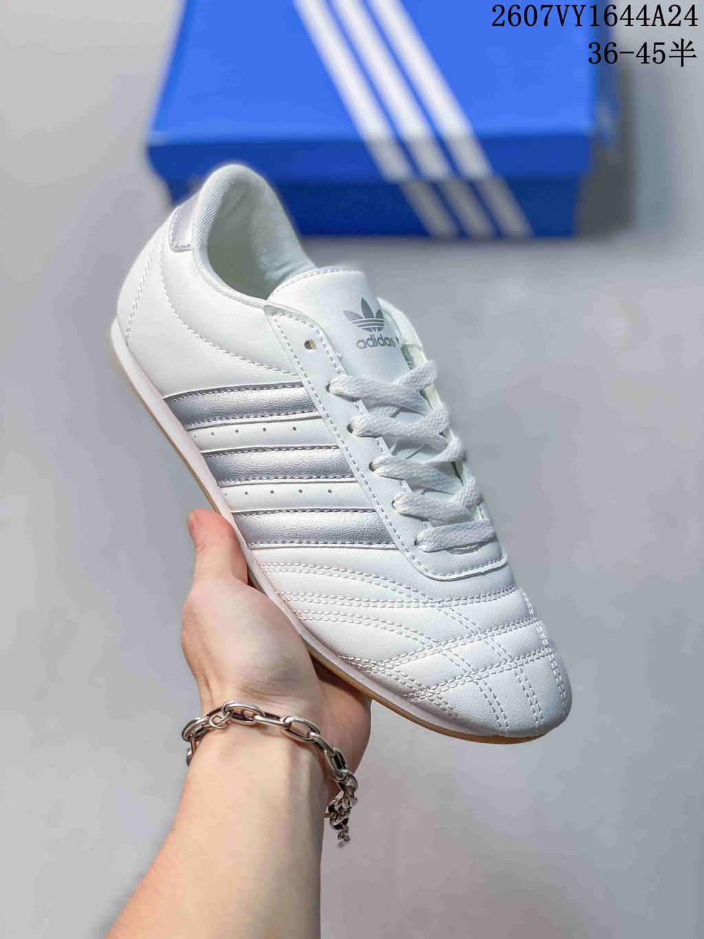 adidas Taekwondo Low-Top Sneakers White Silver