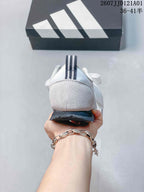 adidas JOG 2.0 Retro Low-Profile Sneakers, White and Gray