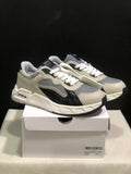 Off-White Low-Top Sneakers in Gray, Black and White