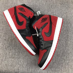 Air Jordan 1 Mid Sneakers in Red, Black and White
