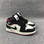 Air Jordan 1 High OG Black White Red Sneakers