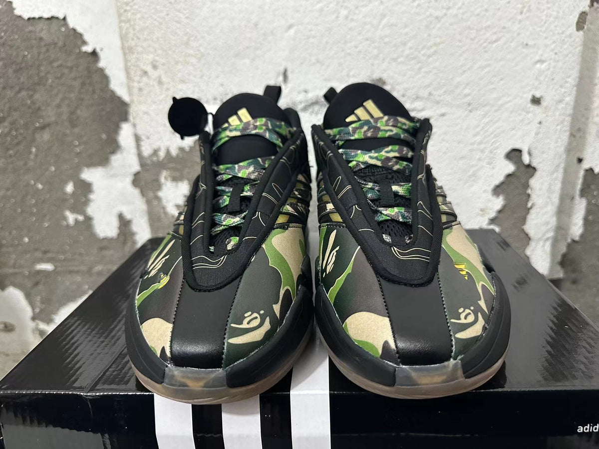 BAPE STA Camo Sneakers in Black and Green
