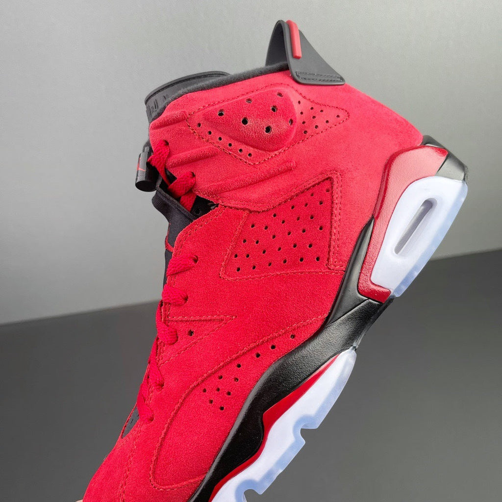 Air Jordan 6 Retro Toro Red and Black Sneakers CT8529-600