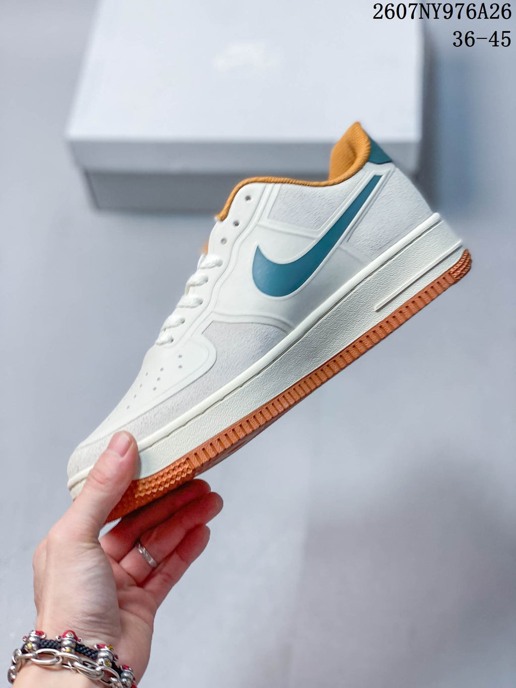Nike Air Force 1 ’07 LV8 Low-Top Sneakers White Teal RJ1988-007