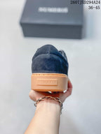 Numeris JXD294A24 Navy Low-Top Platform Sneakers