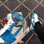 Air Jordan 1 High Off-White University Blue Sneakers