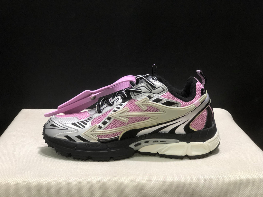 OFF-WHITE Be Right Back Sneakers Pink Black White