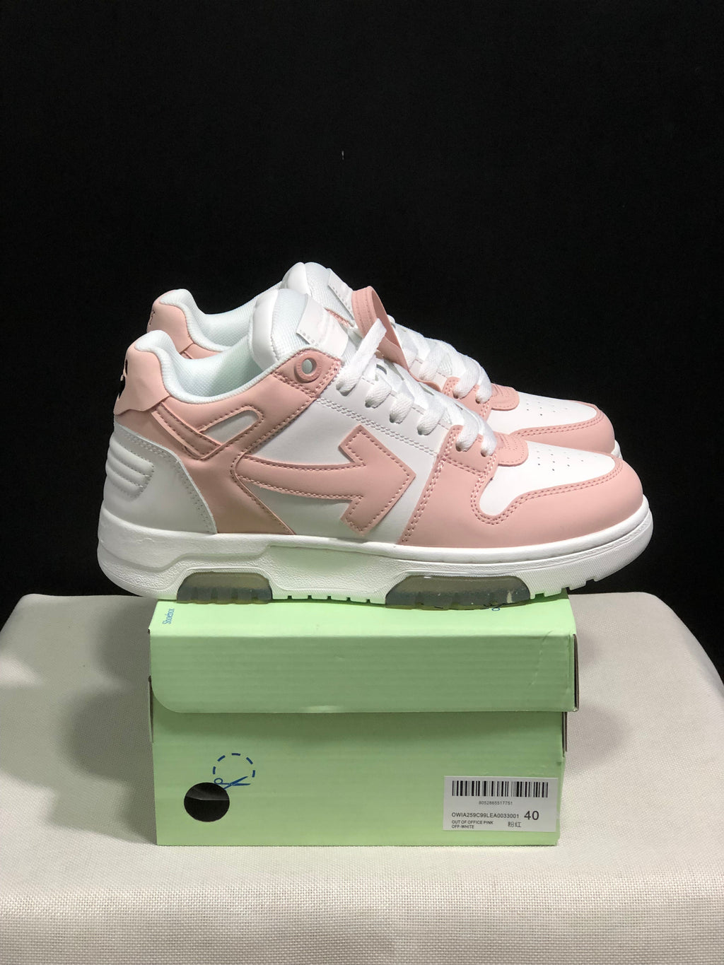Off-White Out Of Office Low-Top Sneakers Pink White