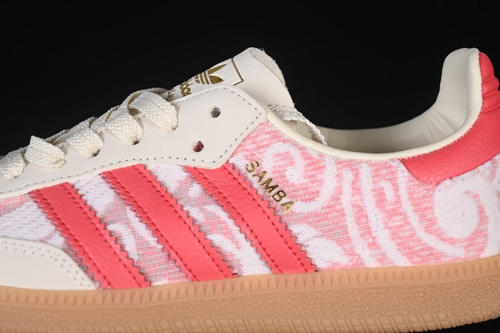 adidas Samba OG JR8841 Pink Pattern Sneakers