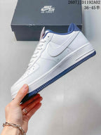 Nike Air Force 1 ’07 Low White and Navy Sneakers