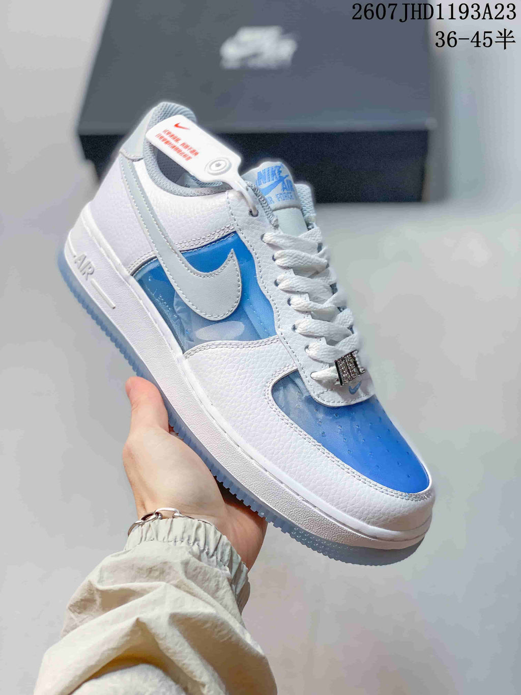 Nike Air Force 1 ’07 Low White Blue Sneakers