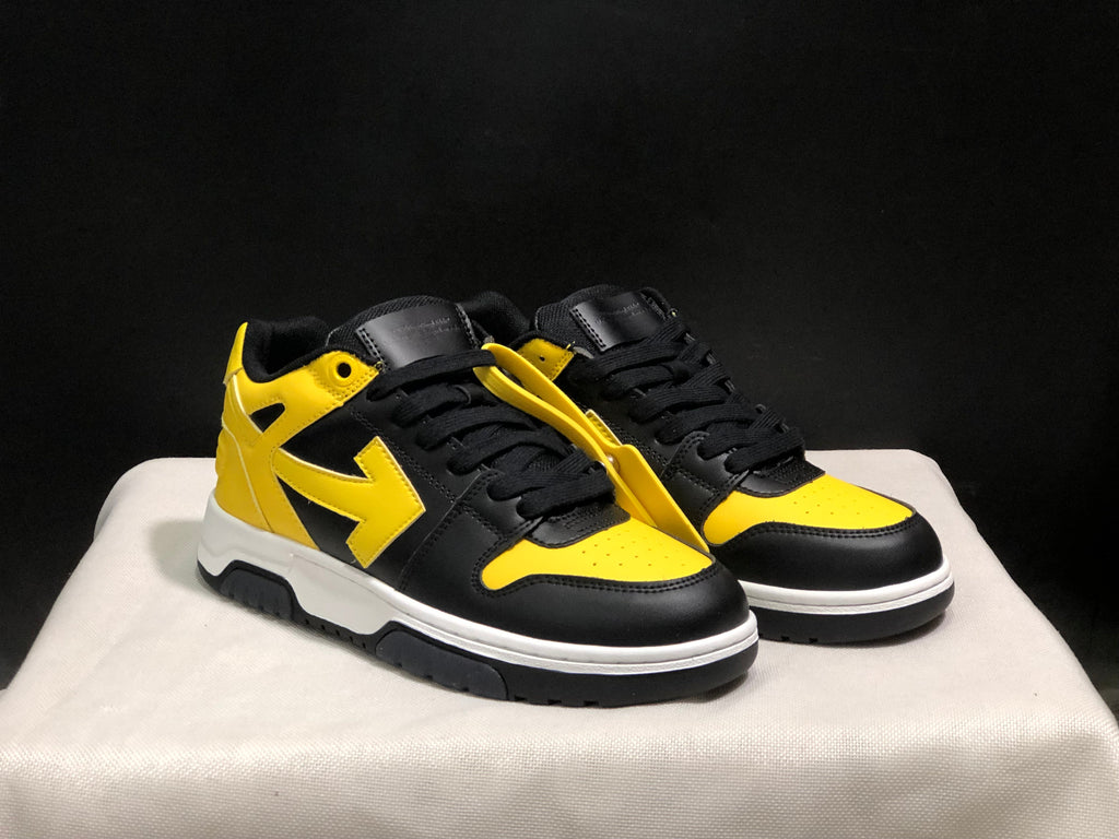 Off-White Out Of Office Low-Top Sneakers Black Yellow