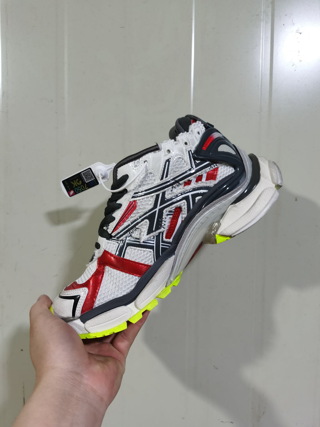 Balenciaga Runner Sneakers Black White Red Fluorescent Yellow