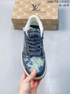 Jordan Air Jordan 1 Low Blue Pattern Sneakers