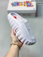 Nike Mind 001 White Closed-Toe Recovery Slides HQ4307-600