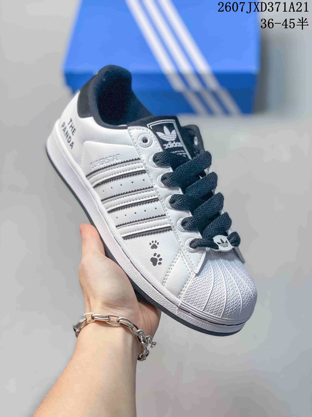 Adidas Superstar Supermodified Sneakers White Black 2607JXD371A21