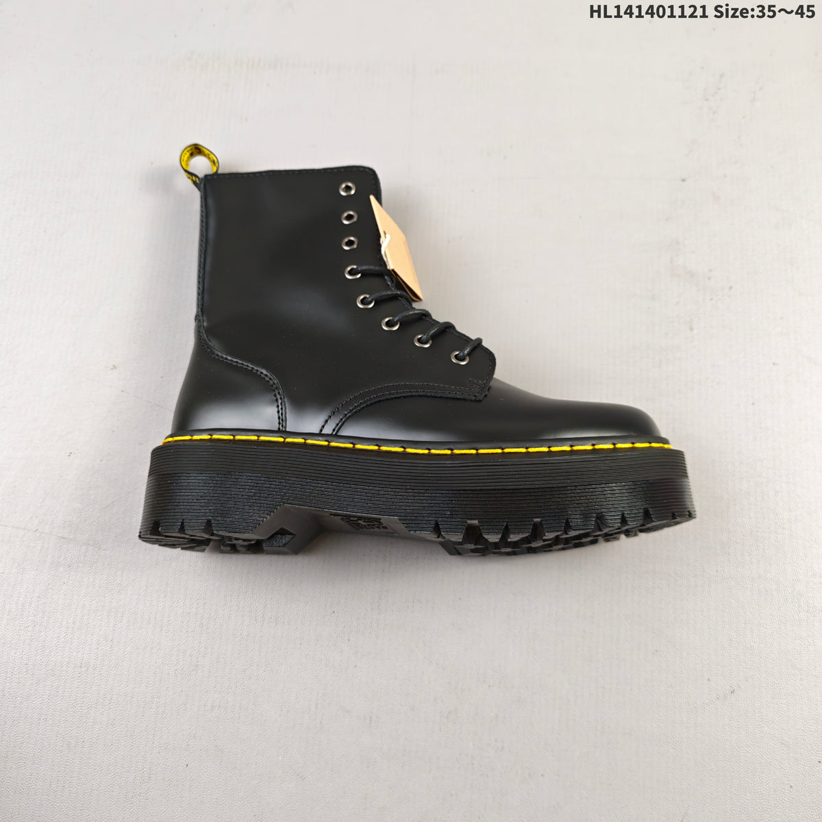 Dr. Martens 1057 Black Platform Lace-Up Boots